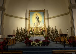 Altar at Christmas