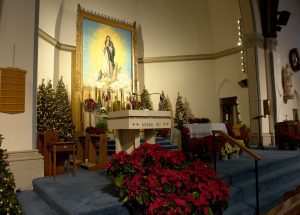 Altar at Christmas