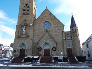 Immaculate Conception Outside of Church Christmas 2019