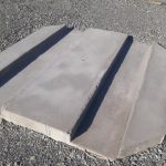 cement forms on stone
