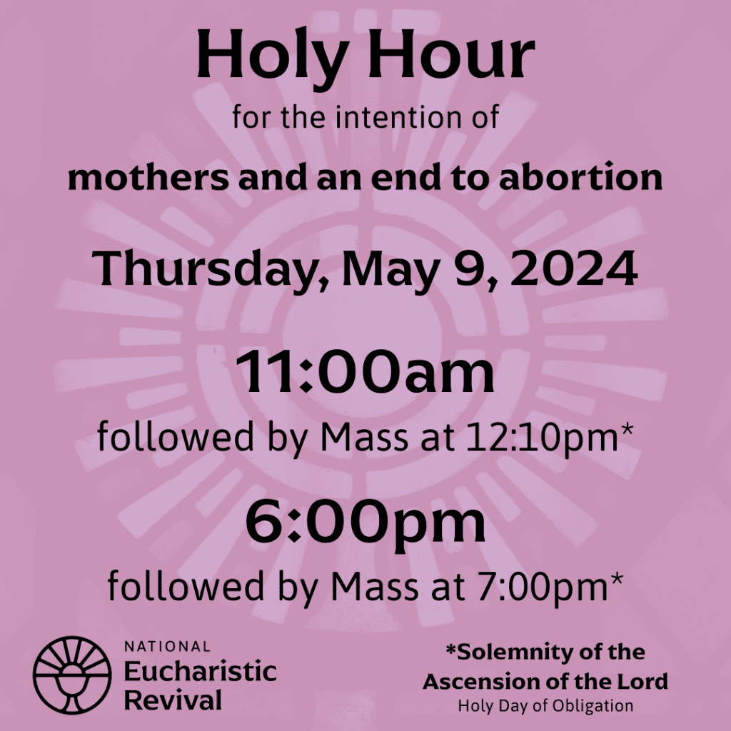 Holy Hour Announcement