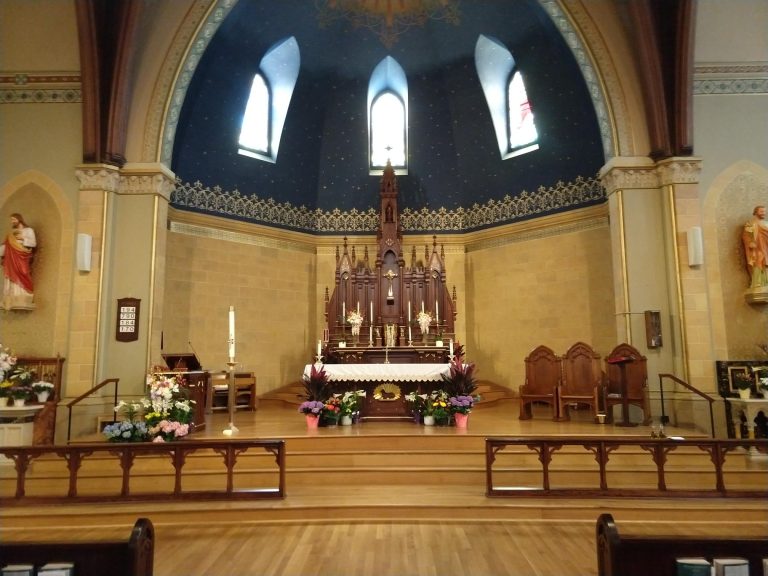 church at Easter
