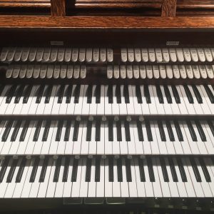 A close up of the Organ in the Choir Loft